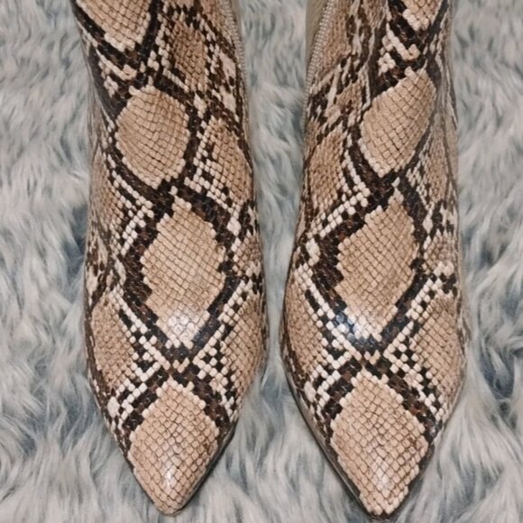 BCBGeneration Snakeskin Heel Ankle Bootie - Picture 8 of 9